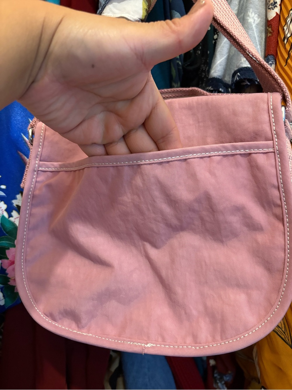 Kipling | Small Finlay Crossbody Bag | Pink - Picture 7 of 16